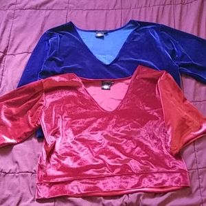 Velvet tops